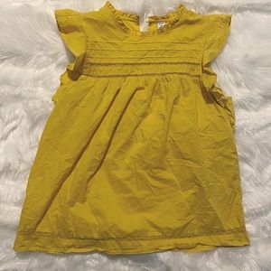 Old Navy Mustard Detailed Blouse Size Medium